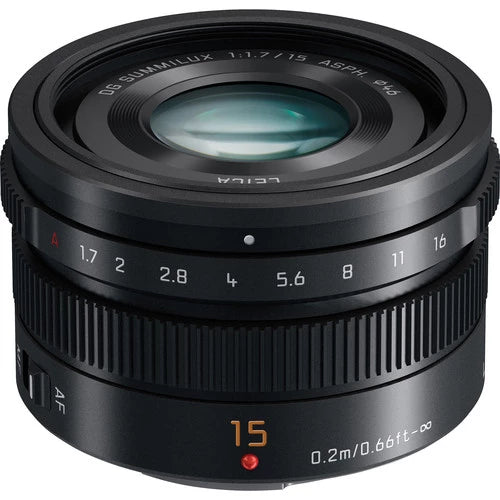 Panasonic Leica DG Summilux 15mm f1.7 ASPH Lens