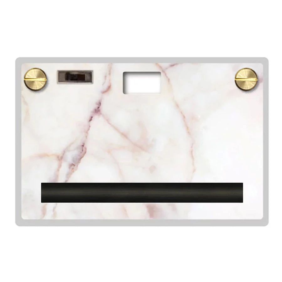 Paper Shoot Paper Camera Stone Pattern Series (Bianco Rose)