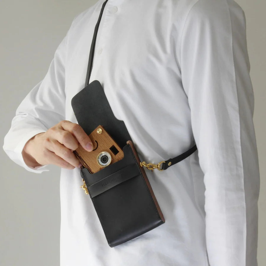 Paper Shoot Bag Italian vegetable tanned leather shoulder bag