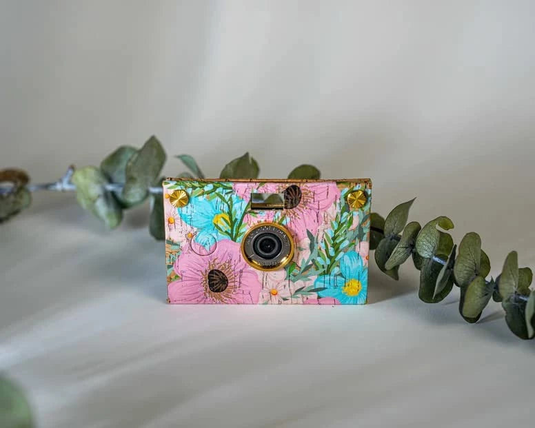 Paper Shoot Cork Wooden Box Camera Set - Secret Garden 18MP