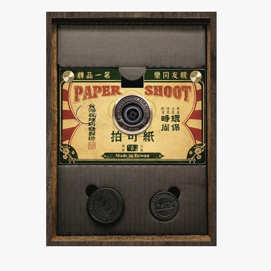 Paper Shoot Paper Camera Retro Designs Series (Old Paper Shoot) Wooden 18MP