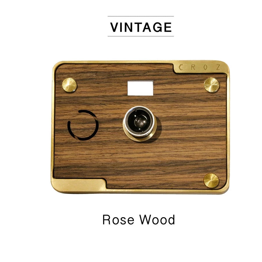 Paper Shoot CROZ Vintage Camera Set - Rosewood 18MP