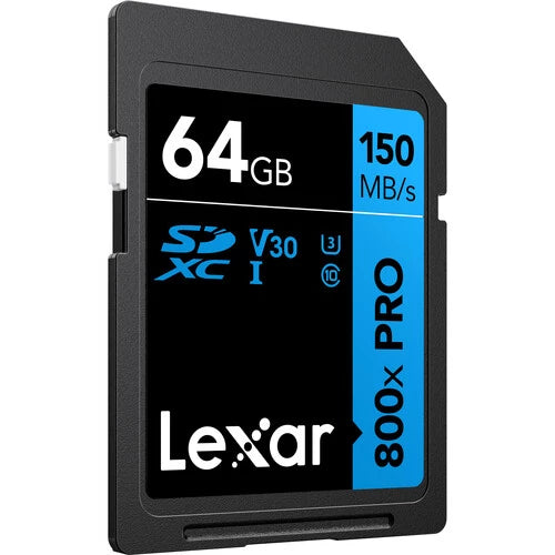 Lexar 64GB 800x PRO UHS-I SDXC Memory Card 150MB/S