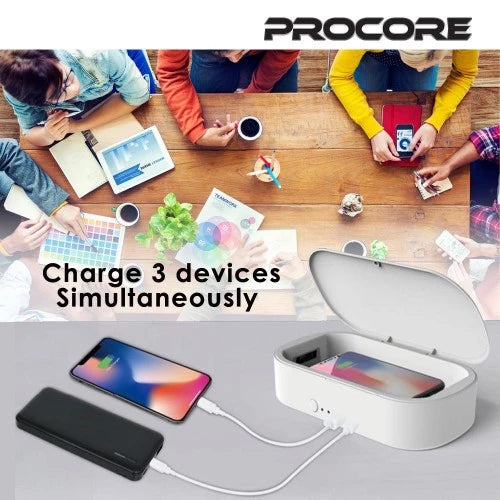 Procore Ultraviolet Rays Disinfection Box with Wireless Charger