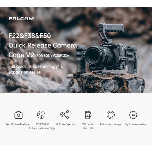 FALCAM F22&F38&F50 Quick Release Camera Cage(for FX3/FX30) V2 2823A