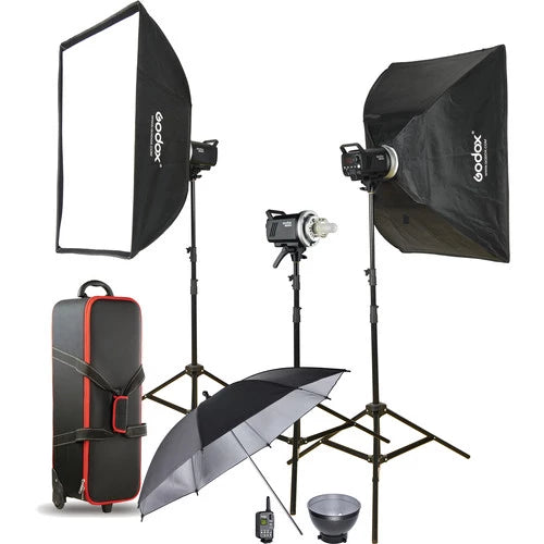 Godox MS300-D Monolight Kit 3 Flash Head