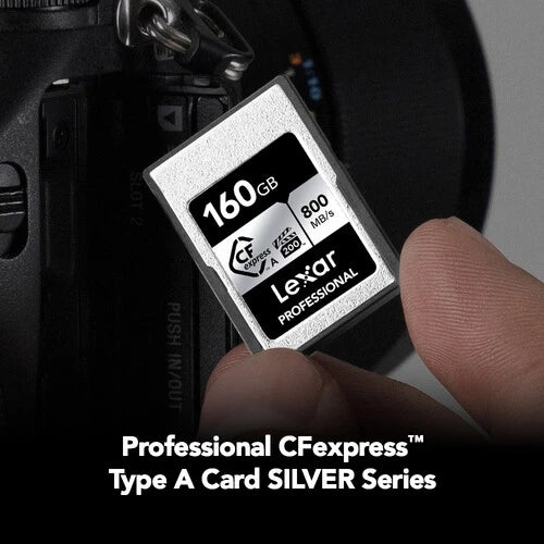 Lexar 160GB Professional CFexpress Type A Memory Card SILVER 800MB/s