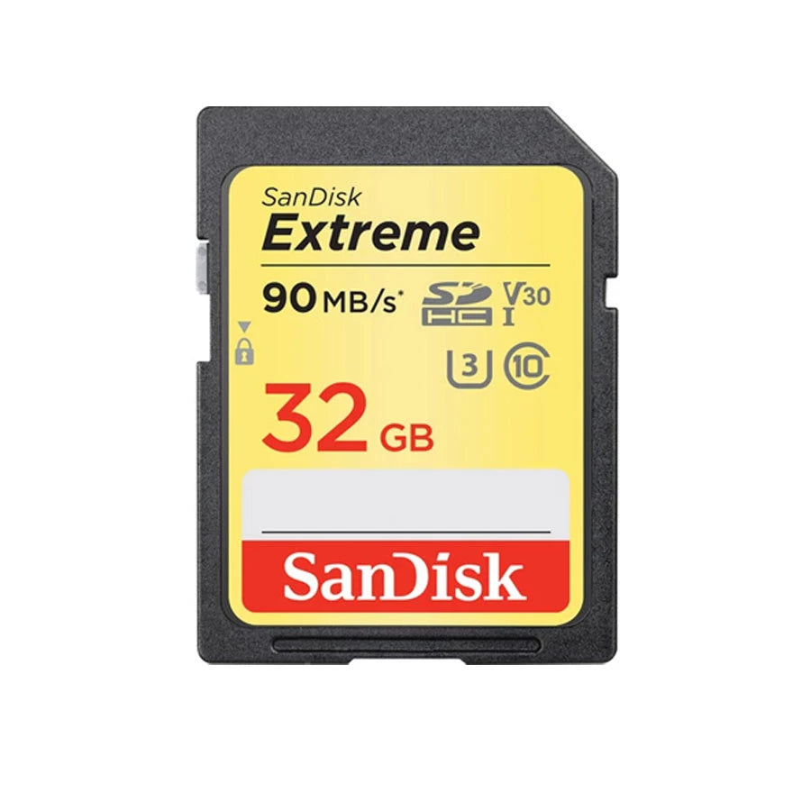 Sandisk Extreme SDHC UHS-I Card 32GB 90MB/s U3 V30 4K UHD BND