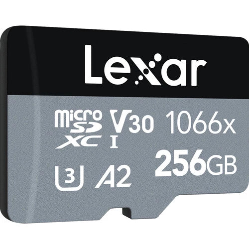 Lexar 256GB Professional 1066x UHS-I Micro SD Silver Series