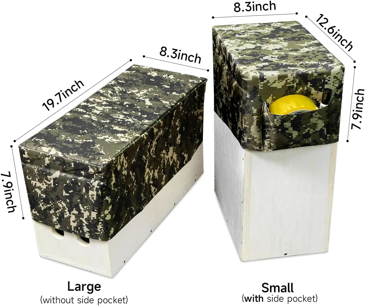OPENMOON Apple Box Seat Cover 1 small light 320mmx 220mmx 250mm OZD03