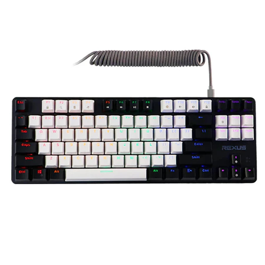 Rexus MX5.2 Legionare Mechanical Gaming Keyboard MX52 MX 5.2 Snowy Black - Brown Switch