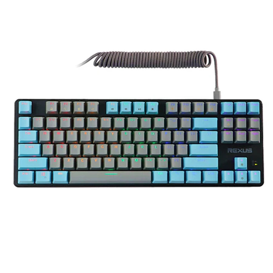 Rexus MX5.2 Legionare Mechanical Gaming Keyboard MX52 MX 5.2 Smokey Blue - Brown Switch
