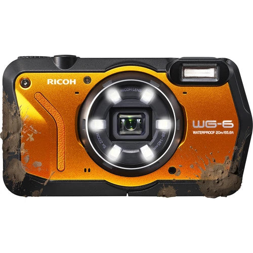 Ricoh WG-6 Digital Camera (Orange)