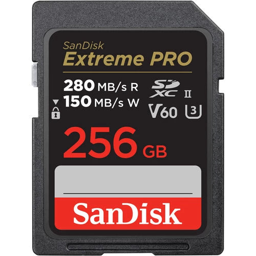 SanDisk SDXC Extreme Pro UHS-II V60 256GB 280MB/s SDSDXEP-256G-GN4IN