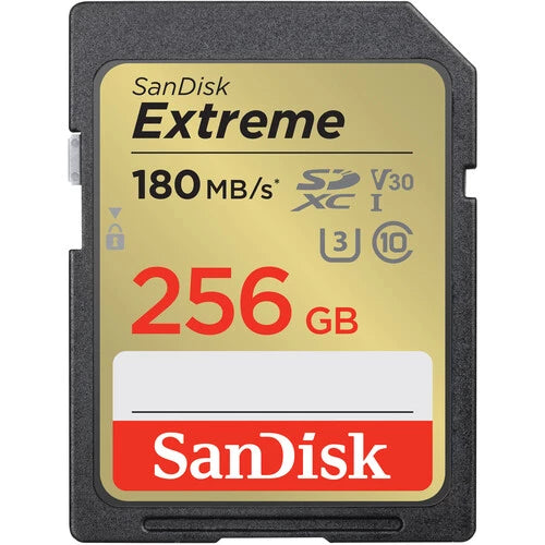 SanDisk SDXC Extreme UHS-I 256GB 180MB/s SDSDXVV-256G-GNCIN