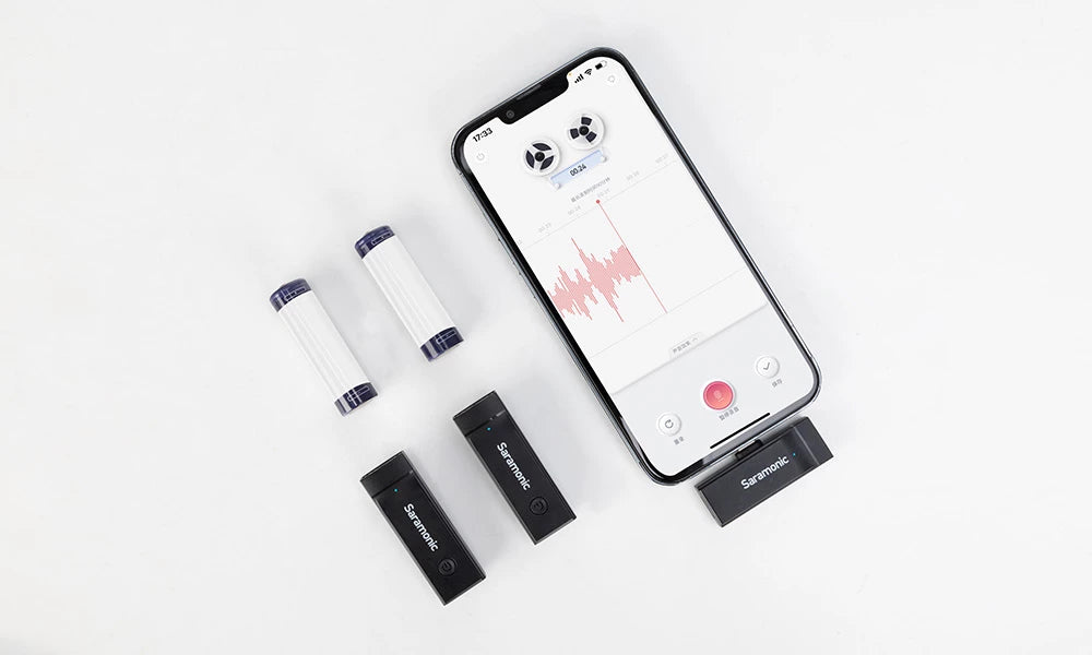Saramonic Blink GO D2 Dual Wireless Microphone Lightning Apple iPhone