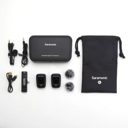 Saramonic Blink 500 ProX B6 Two-Person Digital Wireless Lavalier Microphone System with USB-C Connector (2.4 GHz)