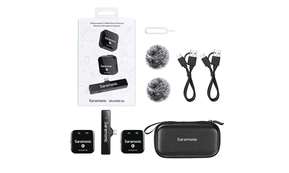 Saramonic Blink900 S6 Ultracompact 2.4GHz Dual-Channel Wireless Microphone  USB Type C RXUC