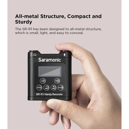 Saramonic SR-R1 Belt Pack Recorder with DK3 Lavalier and MicroSD Card