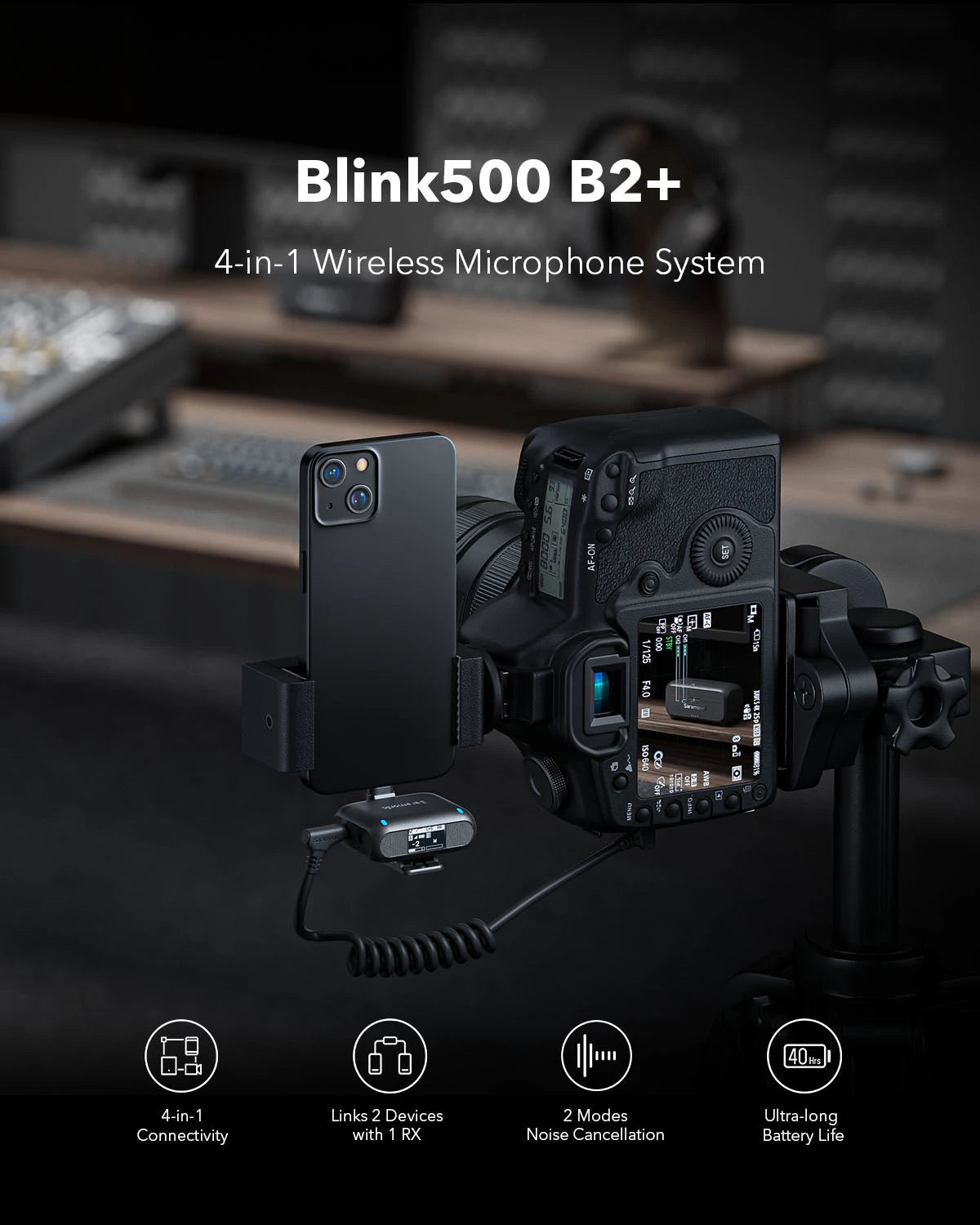 Saramonic Blink 500 B2 + with Saramonic MH-1