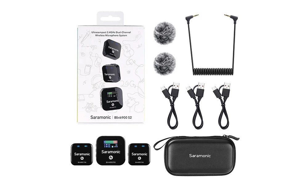 Saramonic Blink900 S2 Ultracompact 2.4GHz Dual-Channel Wireless Microphone