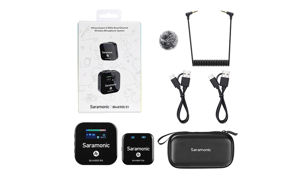 Saramonic Blink900 S1 Ultracompact 2.4GHz Dual-Channel Wireless Microphone