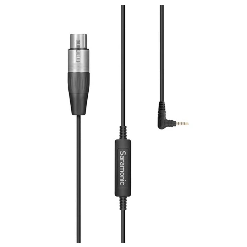 Saramonic SR-XLR35 XLR Female to 3.5mm TRRS Microphone Adapter Cable for DSLR Cameras and Smartphones