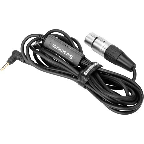 Saramonic SR-XLR35 XLR Female to 3.5mm TRRS Microphone Adapter Cable for DSLR Cameras and Smartphones