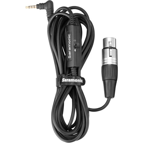 Saramonic SR-XLR35 XLR Female to 3.5mm TRRS Microphone Adapter Cable for DSLR Cameras and Smartphones