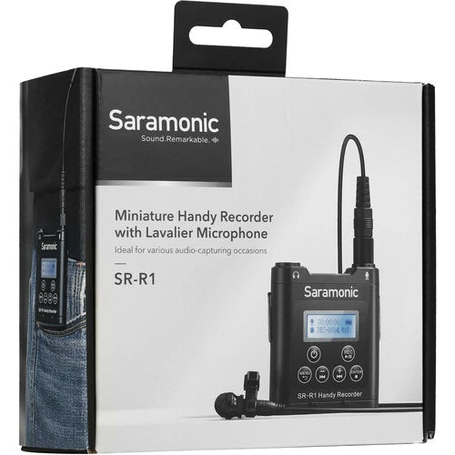 Saramonic SR-R1 Belt Pack Recorder with DK3 Lavalier and MicroSD Card