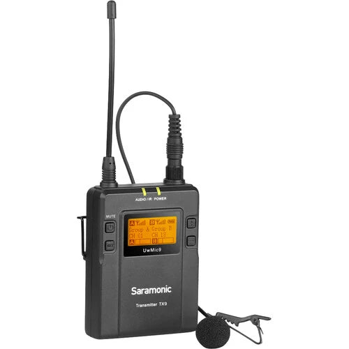 Saramonic UwMic9 2-Person Camera-Mount Wireless Omni Lavalier Microphone System (514 to 596 MHz) KIT 2 (TX9+TX9+RX9)
