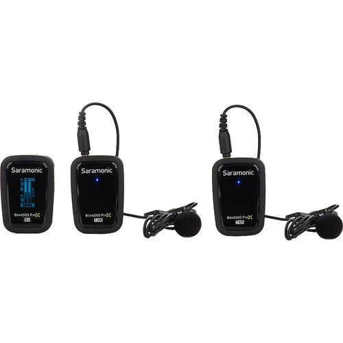 Saramonic Blink 500 ProX B2R 2-Person Digital Camera-Mount Wireless Omni Lavalier Microphone System (Black, 2.4 GHz)