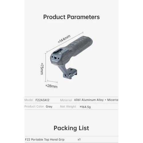 FALCAM F22 Portable Top Hand Grip F22A3A12