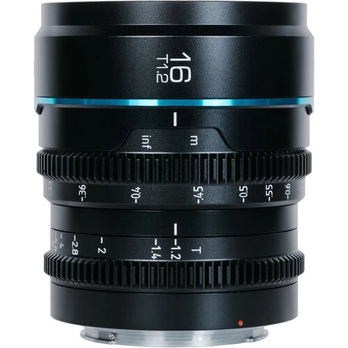 Sirui Nightwalker 16mm T1.2 S35 Manual Focus Cine Lens (M4/3 Mount, Black)