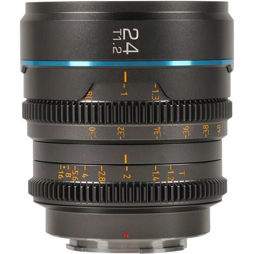 Sirui Nightwalker 24mm T1.2 S35 Manual Focus Cine Lens (E Mount, Gun Metal Gray)