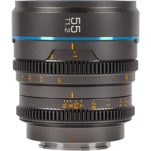 Sirui Nightwalker 55mm T1.2 S35 Manual Focus Cine Lens (E Mount, Gun Metal Gray)