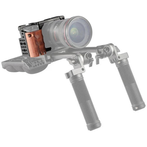 SmallRig 2082 Cage with Wooden Handgrip for Sony a6000/a6300