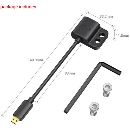 SmallRig Ultra Slim 4K HDMI Adapter Cable (D to A) 3021