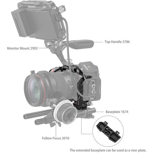 SmallRig Black Mamba Camera Cage for Canon EOS R5 C 3890