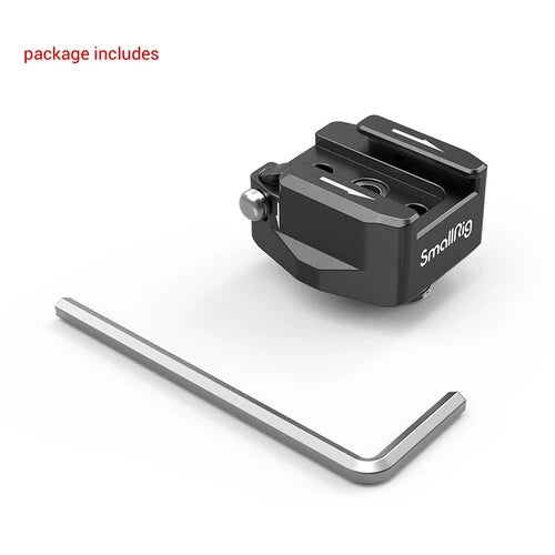 SmallRig Rotatable Cold Shoe Mount Adapter Two 1/4"-20 Screws 2819
