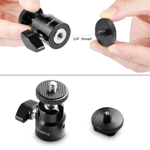 SmallRig Camera Hot shoe Mount with 1/4" Screw (2pcs) 2059