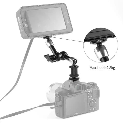 SmallRig Articulating Rosette Arm 7In Long with Cold Shoe Magic 1497B