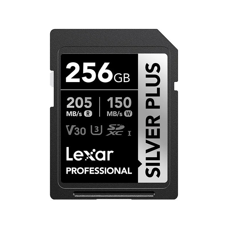 Lexar 256GB Professional SDXC SILVER PLUS UHS-I Memory Card 205MB/s