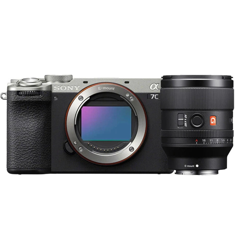 Paket Sony a7C II Mirrorless Camera (Silver) With Sony FE 24mm f1.4 GM Lens