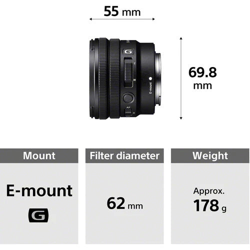 Sony E 10-20mm f4 PZ G Mirrorless Lens