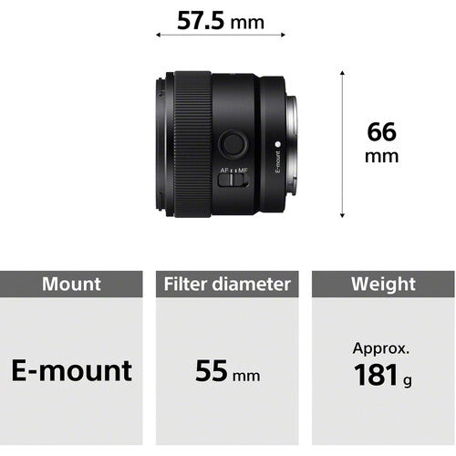 Sony E 11mm f1.8 Mirrorless Lens