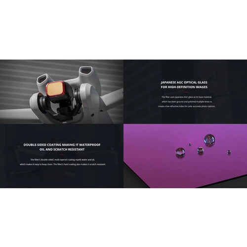 PGYTECH DJI Mini 3 ND Filter Set (16 64 128 256) P-40B-012