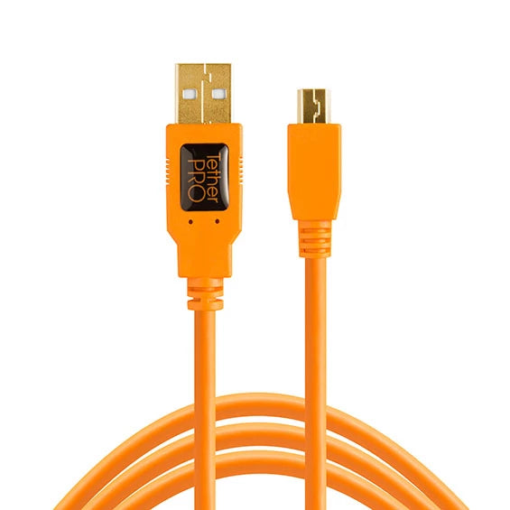 TETHERPRO USB 2.0 TO MINI-B 5-PIN CU5451 ORANGE