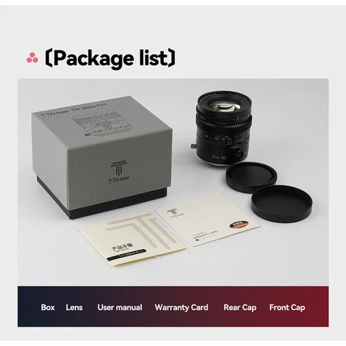 TTARTISAN TILT 50MM F1.4 FOR LEICA L MOUNT (FULL FRAME)