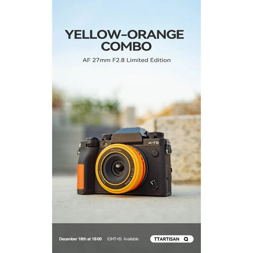 TTartisan AF 27mm F2.8 For Fujifilm X Orange Limited Edition